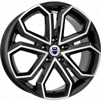 Литые диски Пандора (КС466) 8.500xR19 5x120 DIA72.6 ET35 алмаз черный для Volkswagen Transporter Pritsche