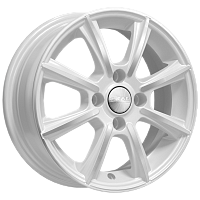 Литые диски МОНАКО (КЛ185) 5.500xR14 4x100 DIA67.1 ET38 алмаз-белый для Mazda 121