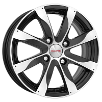 Литые диски Джемини (КС617) 6.000xR15 4x98 DIA67.1 ET35 алмаз черный для FIAT Punto Cabrio