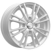 Литые диски ПАНТЕРА (КЛ129) 5.500xR14 4x100 DIA67.1 ET45 белый для Nissan Micra