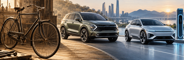 История бренда Kia: от велосипедов до Sportage и электромобилей EV