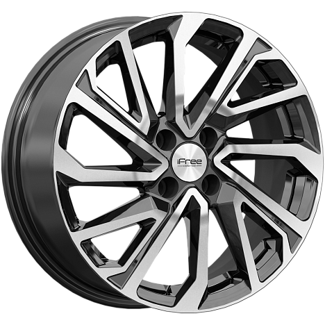 Литые диски Неом (Rio/Solaris) (КС1172) 6.500xR16 4x100 DIA54.1 ET46 алмаз черный купить в Ставрополе, цена от производителя