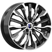 Литые диски Атакама (КС756) 6.500xR17 5x112 DIA66.6 ET43 алмаз черный для Mini