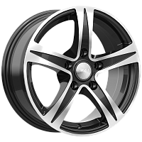 Литые диски SAKURA (КЛ146) 6.500xR15 5x100 DIA57.1 ET35 алмаз для Volkswagen Corrado Vr6