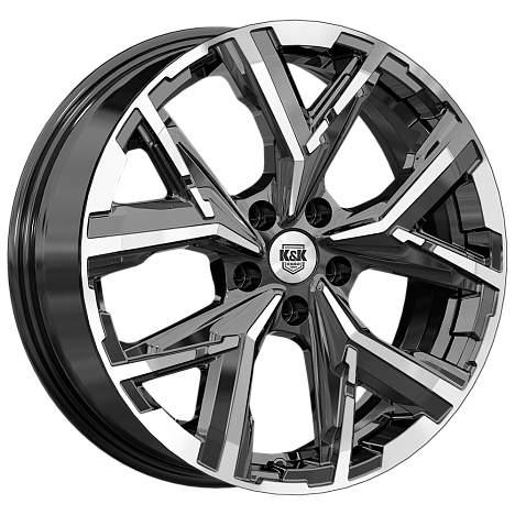 Айона (КС1169) 6.500xR18 5x114.3 DIA54.1 ET50 алмаз черный Айона (КС1169) 6.500xR18 5x114.3 DIA54.1 ET50 алмаз черный