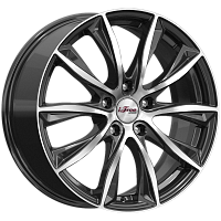 Литые диски Каzантип (КС684М) 7.500xR18 5x114.3 DIA66.1 ET40 Блэк Джек для Nissan Juke