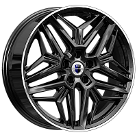 Литые диски Колумб (КС1038) 7.000xR19 5x108 DIA65.1 ET36 алмаз черный для EXEED