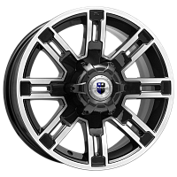 Литые диски Полюс (КС609М) 7.500xR16 6x139.7 DIA111.6 ET5 алмаз черный Литые диски Полюс (КС609М) 7.500xR16 6x139.7 DIA111.6 ET5 алмаз черный