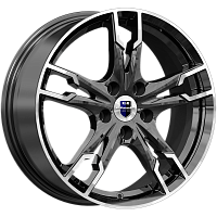 Литые диски Солар (КС875) 7.000xR17 5x105 DIA56.6 ET40 алмаз черный SK