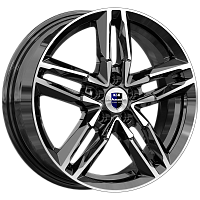 Литые диски Sayan (КС731М) 6.000xR16 5x110 DIA65.1 ET44 алмаз черный для Opel Zafira
