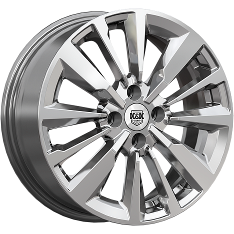 Эрман (КС997) 6.500xR16 4x100 DIA54.1 ET49 дарк платинум Эрман (КС997) 6.500xR16 4x100 DIA54.1 ET49 дарк платинум