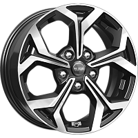 Литые диски КС878 (ZV 16_Corolla) (КС878) 6.500xR16 5x114.3 DIA67.1 ET45 алмаз черный для Honda Civic Sport