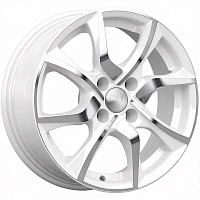 Литые диски ТУЛОН (КЛ233) 6.000xR15 4x100 DIA54.1 ET45 алмаз-белый для Toyota
