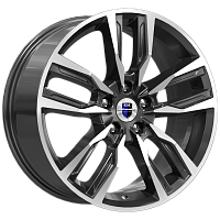 Литые диски Борэй (КС901) 8.000xR18 5x112 DIA66.6 ET30 алмаз черный для Volkswagen Beetle