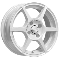Литые диски ЯГУАР (КЛ147) 5.500xR14 4x100 DIA67.1 ET38 алмаз-белый для SEAT Ibiza