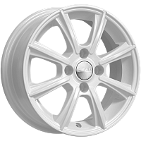 Литые диски МОНАКО (КЛ185) 5.500xR14 4x100 DIA67.1 ET43 белый для Mazda 121