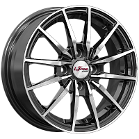 Литые диски Финчер (КС1119) 5.500xR14 4x100 DIA60.1 ET43 Блэк Джек для Nissan Micra C+C