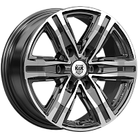 Литые диски R8 (КС1174) 7.500xR17 6x139.7 DIA77.9 ET25 алмаз черный