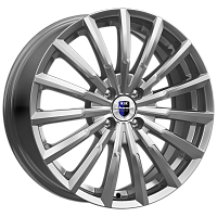 Литые диски Акцент (КС641) 5.500xR14 4x100 DIA67.1 ET39 дарк платинум для Mazda 2