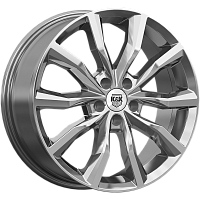 Литые диски Портер (КС906) 7.500xR18 5x114.3 DIA67.1 ET45 дарк платинум для Honda Xr-V Литые диски Портер (КС906) 7.500xR18 5x114.3 DIA67.1 ET45 дарк платинум для Honda Xr-V