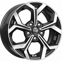 Литые диски КС878 (ZV 16_Corolla) (КС878) 6.500xR16 5x114.3 DIA67.1 ET45 алмаз черный для Mazda Capella