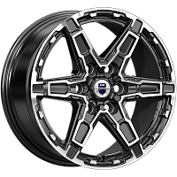 Литые диски Дистрикт (КС1159) 8.000xR18 6x139.7 DIA93.1 ET50 алмаз черный