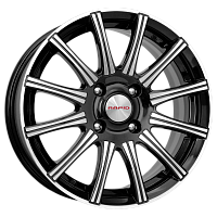 Литые диски Сиеста (КС477) 5.000xR13 4x98 DIA58.5 ET38 алмаз черный