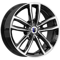 Литые диски Каланг (КС1086) 6.500xR17 5x112 DIA66.6 ET43 алмаз черный