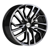 Литые диски R-line (КС1235) 7.500xR18 5x112 DIA66.6 ET43 алмаз черный