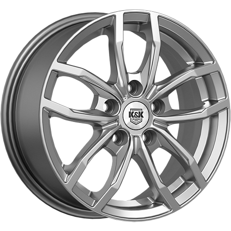Фрост (КС1048) 6.500xR15 5x100 DIA67.1 ET45 дарк платинум Фрост (КС1048) 6.500xR15 5x100 DIA67.1 ET45 дарк платинум