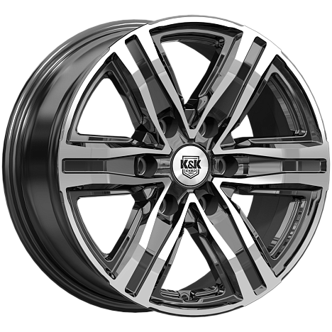 R8 (КС1174) 7.500xR17 6x127 DIA77.9 ET45 алмаз черный R8 (КС1174) 7.500xR17 6x127 DIA77.9 ET45 алмаз черный