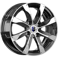 Литые диски Джемини (КС480) 5.500xR14 4x98 DIA58.5 ET40 алмаз черный