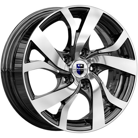 Палермо (КС607) 6.500xR16 5x100 DIA67.1 ET38 алмаз черный Палермо (КС607) 6.500xR16 5x100 DIA67.1 ET38 алмаз черный