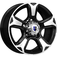 Литые диски Атлант (КС757) 7.000xR16 5x139.7 DIA108.5 ET35 алмаз черный для ГАЗ Соболь Газ-22177