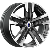 Литые диски Висмут (КС1009) 7.000xR16 5x114.3 DIA66.1 ET45 алмаз черный для Renault Megane Coupe