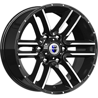 Литые диски Алгама (КС762) 8.000xR17 6x139.7 DIA106.1 ET-20 алмаз черный Литые диски Алгама (КС762) 8.000xR17 6x139.7 DIA106.1 ET-20 алмаз черный