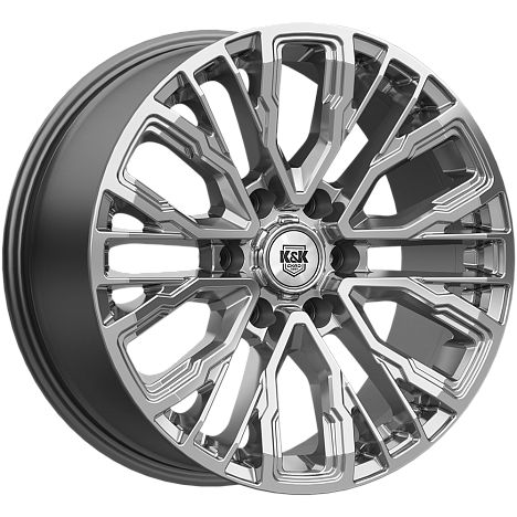 Кортес (КС1102) 8.500xR19 6x139.7 DIA100.1 ET36 дарк платинум Кортес (КС1102) 8.500xR19 6x139.7 DIA100.1 ET36 дарк платинум