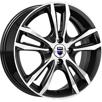 Литые диски Samara (КС866) 6.000xR16 4x114.3 DIA67.1 ET40 алмаз черный SK для KIA Clarus