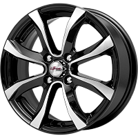 Литые диски Дайс (КС696) 6.000xR15 4x114.3 DIA67.1 ET45 Блэк Джек для Chery Fora