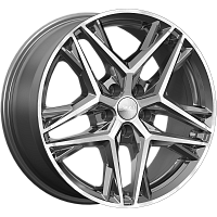 Литые диски Челси (КЛ1100) 8.000xR18 5x114.3 DIA67.1 ET38 алмаз графит для Land Rover