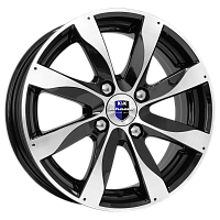 Литые диски Джемини (КС617) 6.000xR15 4x100 DIA67.1 ET45 алмаз черный