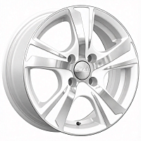 Литые диски КРИТ (КЛ241) 5.500xR14 4x100 DIA67.1 ET38 алмаз-белый для SEAT Ibiza