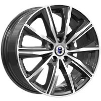 Литые диски Арнар (КС904) 7.000xR16 5x114.3 DIA66.1 ET45 алмаз черный для Nissan