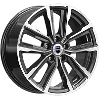 Литые диски Лацио (КС964) 7.500xR17 5x114.3 DIA67.1 ET40 алмаз черный для Daewoo Leganza
