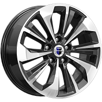 Литые диски Авиор (КС936) 7.000xR17 5x112 DIA57.1 ET49 алмаз черный для Volkswagen Golf