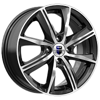 Литые диски Арнар (КС890) 6.000xR15 4x100 DIA67.1 ET40 алмаз черный SK для Mazda Familia Wan
