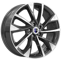 Литые диски Роквуд (КС900) 7.000xR17 5x105 DIA56.6 ET38 алмаз черный для Opel
