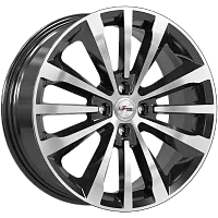 Литые диски Андерсен (КС912) 7.000xR17 4x100 DIA60.1 ET43 Блэк Джек для Lada Vesta Cross