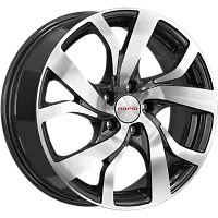 Литые диски Палермо (КС607) 6.500xR16 5x100 DIA67.1 ET38 алмаз черный для Toyota Will Vs Литые диски Палермо (КС607) 6.500xR16 5x100 DIA67.1 ET38 алмаз черный для Toyota Will Vs