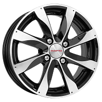 Литые диски Джемини-оригинал (КС480) (КС480) 5.500xR14 4x100 DIA56.6 ET49 алмаз черный для Chevrolet Lanos